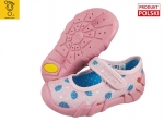 0-109P266 SPEEDY RÓŻOWE MUSZELKI ::  kapcie buciki czółenka obuwie dziecięce poniemowlęce Befado  18-26 - galeria - foto#1