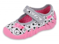 0-109P220 SPEEDY SZARO RÓŻOWE misie kokardka :: kapcie buciki czółenka obuwie dziecięce poniemowlęce Befado 18-26 0-109P220 SPEEDY SZARO RÓŻOWE misie kokardka :: kapcie buciki czółenka obuwie dziecięce poniemowlęce Befado 18-26