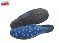 61-28278 ADANEX BIO Anatomic Pu Sole GRANATOWE W LISTKI kapcie klapki profilaktyczne damskie DIANA Adanex 36-42 61-28278 ADANEX BIO Anatomic Pu Sole GRANATOWE W LISTKI kapcie klapki profilaktyczne damskie DIANA Adanex 36-42