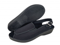 61-7190 czarne sandały BIO natura damskie Adanex 36-42