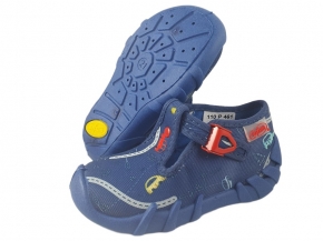 0-110P461 SPEEDY GRANATOWE AUTKA :: kapcie buciki obuwie dziecięce poniemowlęce Befado  18-26