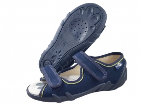 20-33-378P GRANAT ŻÓŁTY : WKŁADKI PROFILOWANE : sandałki - sandały profilaktyczne  - kapcie obuwie dziecięce Renbut  26-30