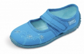 1-352/104 c.niebieskie czółenka-buciki dziewczęce Befado