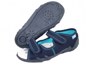 20-33-378PL GRANAT TURKUS ZYGZAK : WKŁADKI PROFILOWANE : sandałki, sandały profilaktyczne  kapcie obuwie dziecięce Renbut  26-30
