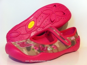 20-114Y105 BLANCA różowe - moro balerinki czółenka dziewczęce kapcie buciki obuwie dziecięce  Befado  31-36