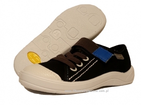 1-251X047 TIM GRANATOWE półtrampki na rzep kapcie buciki obuwie dziecięce na rzep BEFADO