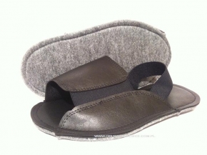 10-210/0 czarne ochraniacze filcowe tworzywowe obuwie muzealne, wielorazowego użytku ochraniacze na buty DZIECIĘCE 24,5cm  Bisbut  ( 25 - 36 )