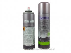 13-S20 BAMA RENOVATING OIL Tłuszcz Regenerujący w Sprayu 250ml - zabezpiecza buty, torebki i ubrania przed wodą i wilgocią  - BAMA DE