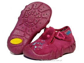 0-110P070 SPEEDY bordowe kapcie buciki obuwie dziecięce poniemowlęce Befado  18-26
