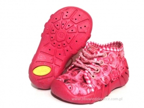 03-130P020 SPEEDY różowe kapcie-buciki obuwie wcz.dziecięce buty dla dziecka Befado