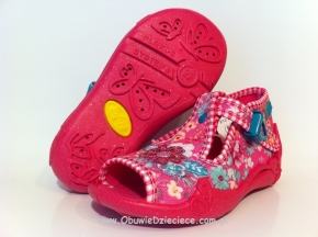 01-213P037 PAPI różowe kapcie-buciki-sandałki obuwie wcz.dziecięce  Befado  20-25