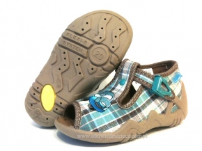 01-217P039 SNAKE w kratkę kapcie-buciki-sandałki-obuwie wcz.dziecięce  Befado  20-25