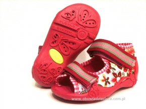 01-242P010 PAPI różowe sandałki kapcie buciki wcz.dziecięce  Befado Papi  18-25