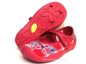1-114X028 BLANCA różowe czółenka dziewczęce kapcie-buciki obuwie  Befado