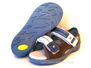 20-065X060 SUNNY brązowe sandałki - sandały profilaktyczne  - kapcie obuwie dziecięce Befado  26-30