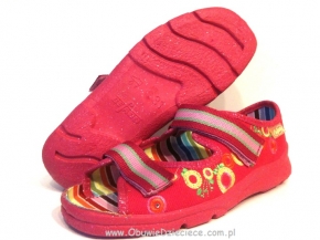 20-969Y046 MAX JUNIOR różowe sandałki kapcie dziecięce Befado Max  31-33