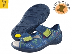 20-063X016 SUNNY GRANAT AUTA  sandałki : WKŁADKI PROFILOWANE : sandały profilaktyczne  - kapcie obuwie dziecięce Befado  26-30