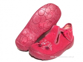 0-674/76 c.różowe kapcie-buciki wcz.dziecięce  Befado