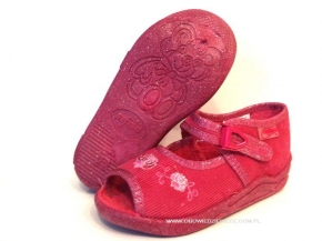 01-915P021 KOALA różowe kapcie-buciki-sandałki-obuwie wcz.dziecięce  Befado  20-25