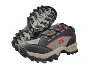 24-DL65A Szaro czarne na rzepy obuwie sportowe dziecięce