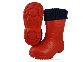 L845 EVA ASPEN RED/GRANAT CZERWONE JUNIOR SHOCK ABSORBER superlekkie kalosze dziecięce Lemigo  25-37