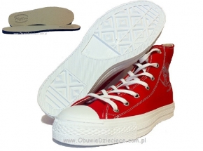 4-43-650cce MUFLON c.czerwone wysokie trampki buty, obuwie sportowe polskiego producenta Renbut Muflon 36-40