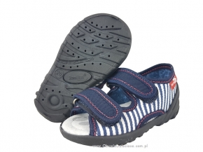 0-13-112NP GRANAT PASKI : WKŁADKI PROFILOWANE : sandałki kapcie obuwie wcz.dziecięce buty Renbut  19-27