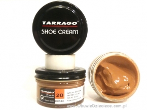 12-CREAM20 brown sugar Shoe Cream Tarrago 50ml - jasno brązowa pasta, krem do obuwia, do skór licowych - TARRAGO ES