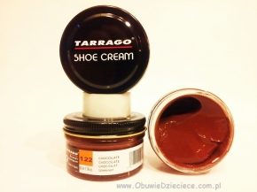 12-CREAM122 chocolate Shoe Cream Tarrago 50ml - czekoladowy brąz pasta, krem do obuwia, do skór licowych - TARRAGO ES