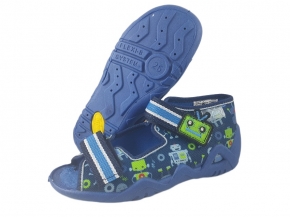 01-250P097SNAKE GRANATOWE W ROBOTY :: sandalki kapcie buciki obuwie dziecięce wcz.dziecięce buty Befado Snake