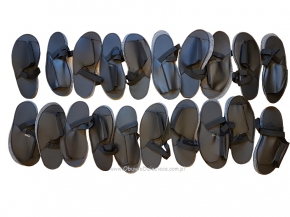 10-210/2M |PAKIET 20 PAR| CZARNE MĘSKIE 34,5cm (40-46) ochronne filcowe tworzywowe obuwie muzealne, wielorazowego użytku ochraniacze na buty  Bisbut