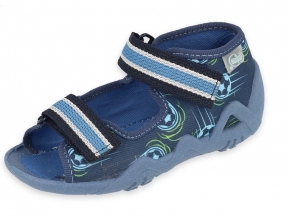 01-250P100 SNAKE GRANATOWE W  PIŁKI :: sandalki kapcie buciki obuwie dziecięce wcz.dziecięce buty Befado Snake