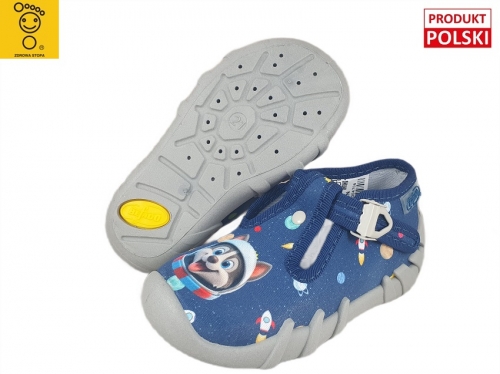 0-110P524N SPEEDY PSI KOSMONAŁTA :: kapcie buciki obuwie dziecięce poniemowlęce Befado  18-26