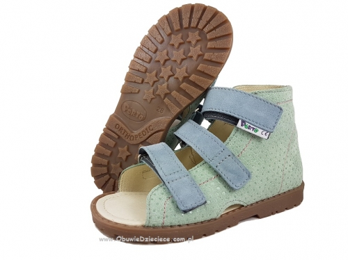 8-1210 MIĘTA KROPKI buty sandałki kapcie profilaktyczne przedszk. 26-30  Mrugała