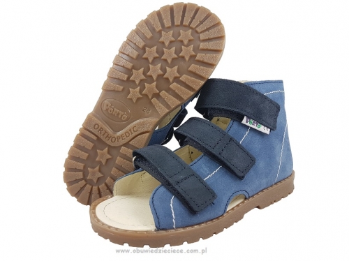 8-1110-60 JEANS buty-sandałki-kapcie profilaktyczne przedszk. 19-25  Mrugała