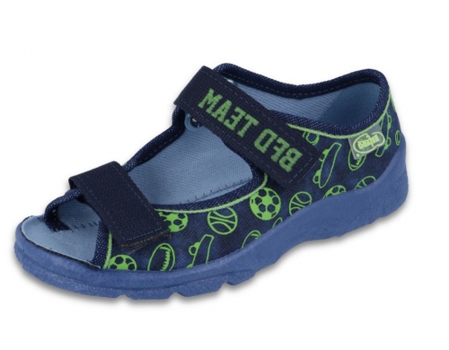 20-969X124 MAX JUNIOR GRANAT NIEB.ZIELONE sandały, sandałki kapcie, obuwie dziecięce profilaktyczne Befado 25-30