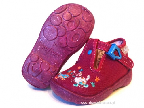 0-674P123 MAXI c.różowe :: WKŁADKI SKÓRZANE :: kapcie buciki obuwie wcz.dziecięce  Befado  18-26