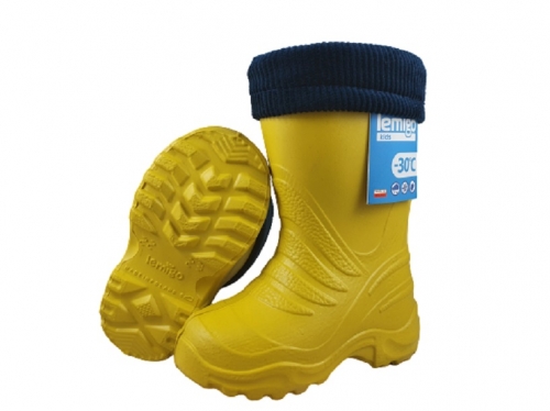 L861żó TERMIX YELLOW giallo: cizme de ploaie EVA super ușoare pentru copii Lemigo 22-37