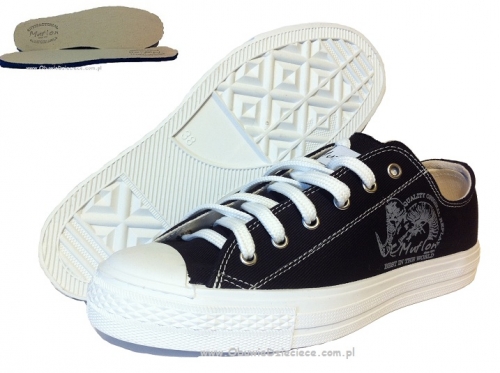 4-43-651cz MUFLON czarne półtrampki buty, obuwie sportowe polskiego producenta Renbut Muflon 36-40