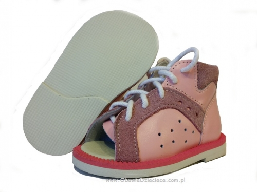 8-BP38MA/0 KUBA j.różowe kapcie sandałki obuwie profilaktyczne wcz.dzieciece 18-23 buty Postęp