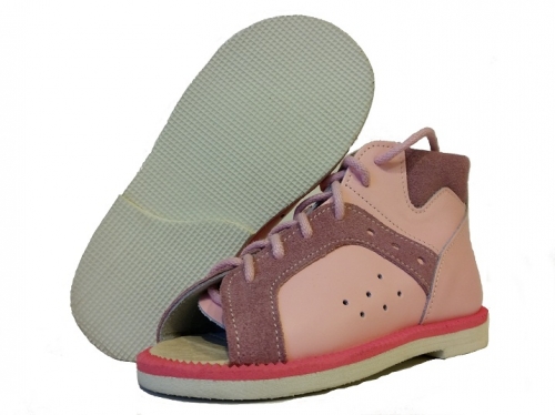 8-BP38MA/A KUBA j.różowe kapcie sandałki obuwie profilaktyczne przedszk. 24-26 buty Postęp