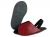 10-210/0 czerwono czarne ochronne filcowe/tworzywowe obuwie muzealne, wielorazowego użytku ochraniacze na buty DZIECIĘCE 24,5cm  Bisbut  ( 25 - 36 )
