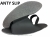 10-210/2MAP ANTYPOŚLIZGOWE czarne ochronne filcowe - tworzywowe  obuwie muzealne, wielorazowe ochraniacze na buty MĘSKIE  34,5cm BISBUT  ( 40-46 )